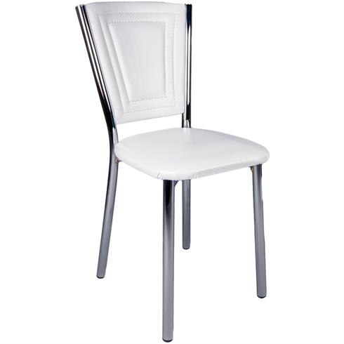 Artemis Beyaz Masa ve Efes Dikişli Sandalye Takımı 